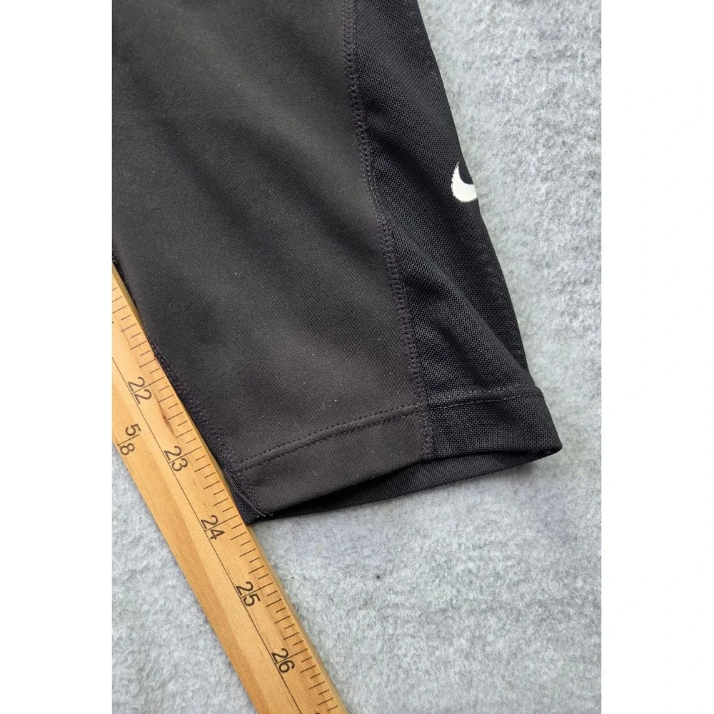 Nike Dri-FIT Women XL Black Mesh Panel‎ Athletic Cropped Leggings Yoga Pocket